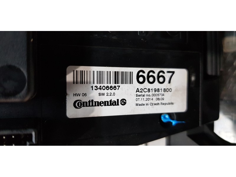 Recambio de sistema audio / radio cd para opel zafira tourer expression referencia OEM IAM 13406667  