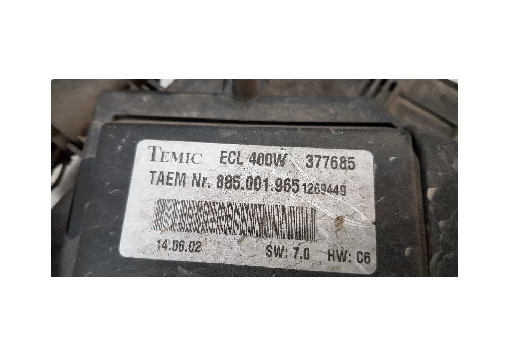 Recambio de electroventilador para mercedes clase c (w203) berlina 200 compressor (203.042) referencia OEM IAM A2035000193  
