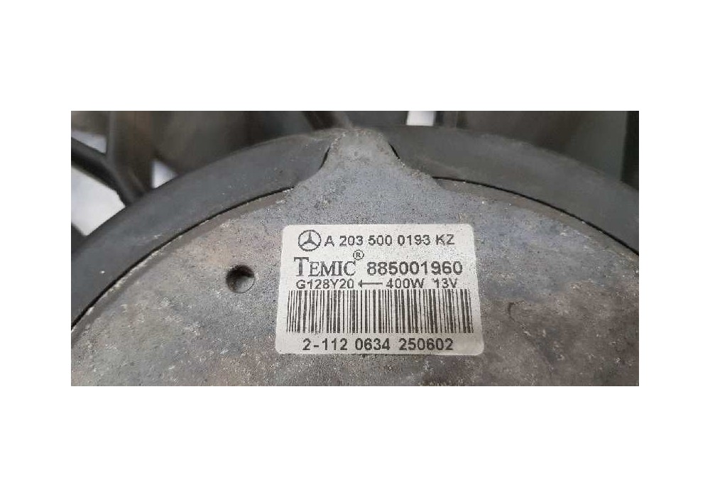 Recambio de electroventilador para mercedes clase c (w203) berlina 200 compressor (203.042) referencia OEM IAM A2035000193  