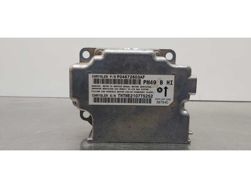 Recambio de centralita airbag para dodge caliber s referencia OEM IAM 04672603AF P04672603AF  Recambio de centralita airbag para dodge caliber s referencia OEM IAM 04672603AF P04672603AF