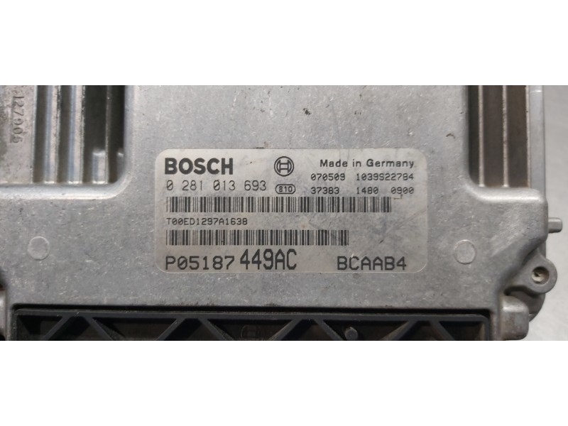 Recambio de centralita motor uce para dodge caliber s referencia OEM IAM P05187449AC 05187449AC  Recambio de centralita motor uce para dodge caliber s referencia OEM IAM P05187449AC 05187449AC