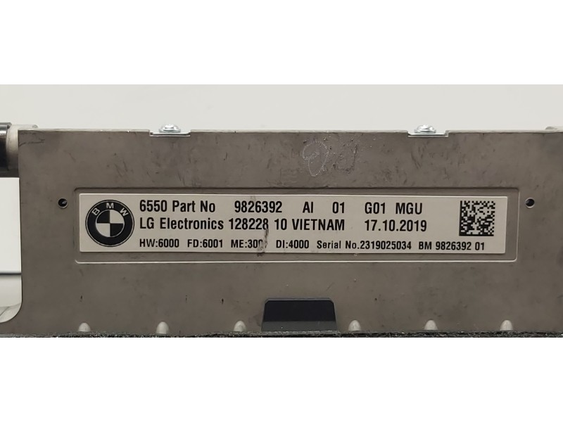 Recambio de pantalla multifuncion para bmw serie x3 (g01) xdrive20d referencia OEM IAM 65505A065D5 9826392 