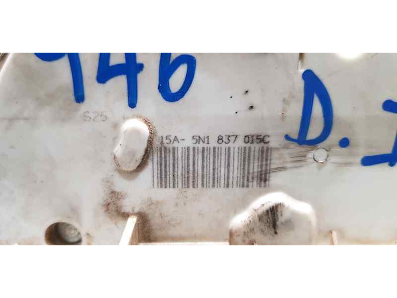 Recambio de cerradura puerta delantera izquierda para seat ibiza sc (6j1) bocanegra referencia OEM IAM 5N1837015C  