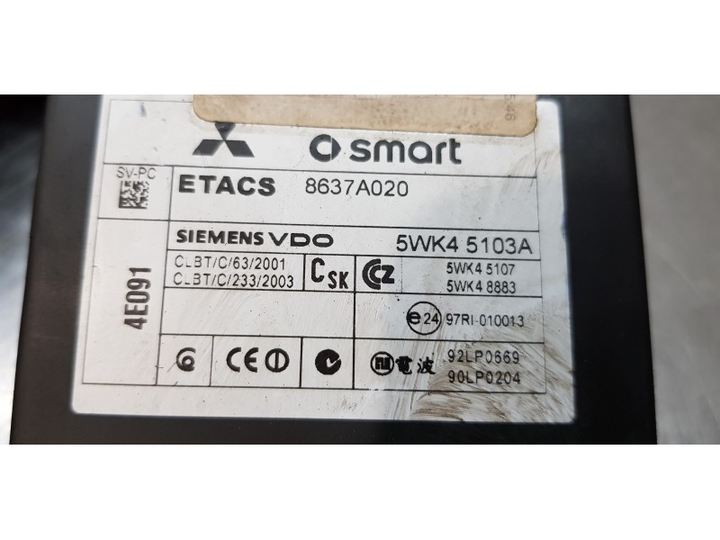 Recambio de caja reles / fusibles para mitsubishi colt berlina 5 (z) cleartec inform referencia OEM IAM 8637A020   Recambio de caja reles / fusibles para mitsubishi colt berlina 5 (z) cleartec inform referencia OEM IAM 8637A020