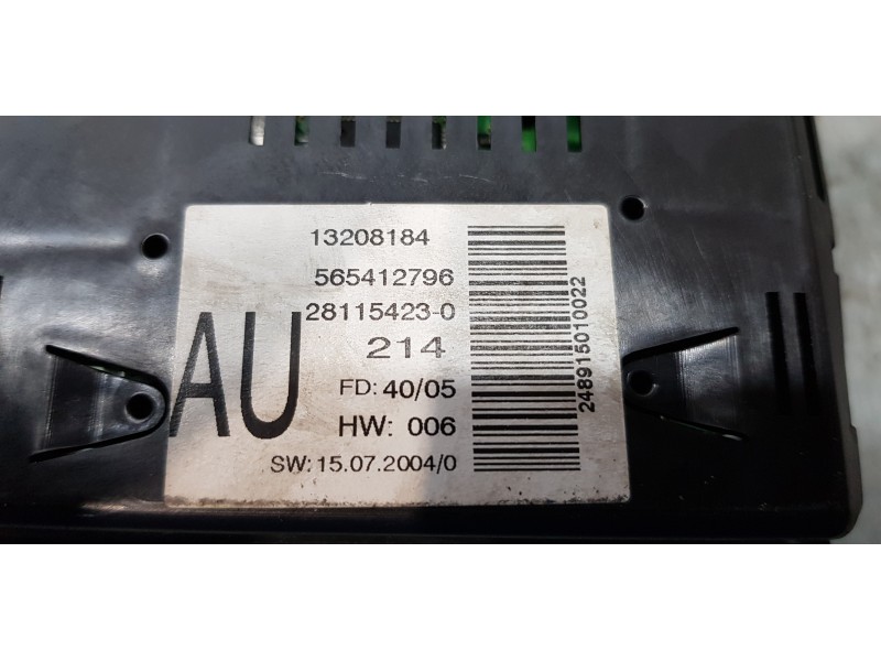 Recambio de pantalla multifuncion para opel vectra c berlina 1.9 cdti referencia OEM IAM 565412796  