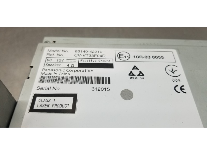 Recambio de sistema audio / radio cd para toyota rav 4 advance referencia OEM IAM 8614042210  