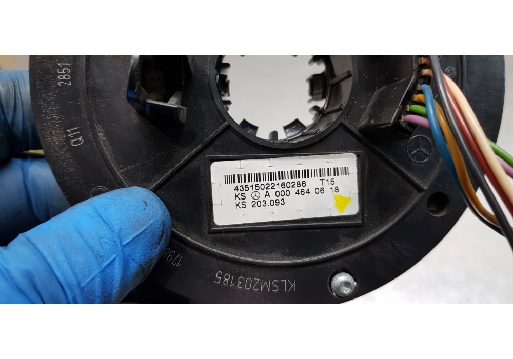 Recambio de anillo airbag para mercedes clase c (w203) berlina 180 compressor (203.046) referencia OEM IAM A0004640618  