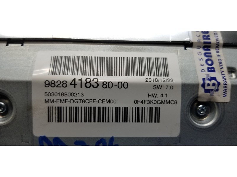 Recambio de pantalla multifuncion para peugeot 3008 active referencia OEM IAM 9828418380   Recambio de pantalla multifuncion para peugeot 3008 active referencia OEM IAM 9828418380