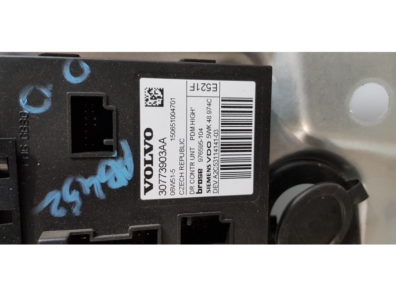 Recambio de elevalunas delantero derecho para volvo c30 1.6 d kinetic referencia OEM IAM 8679979   Recambio de elevalunas delantero derecho para volvo c30 1.6 d kinetic referencia OEM IAM 8679979