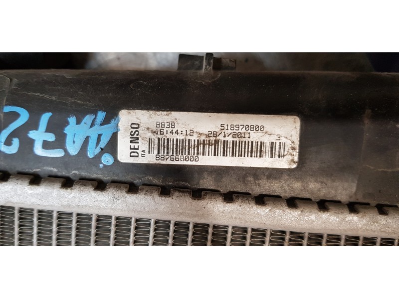 Recambio de radiador agua para fiat doblo ii cargo (263) furgón base maxi referencia OEM IAM 518970800  