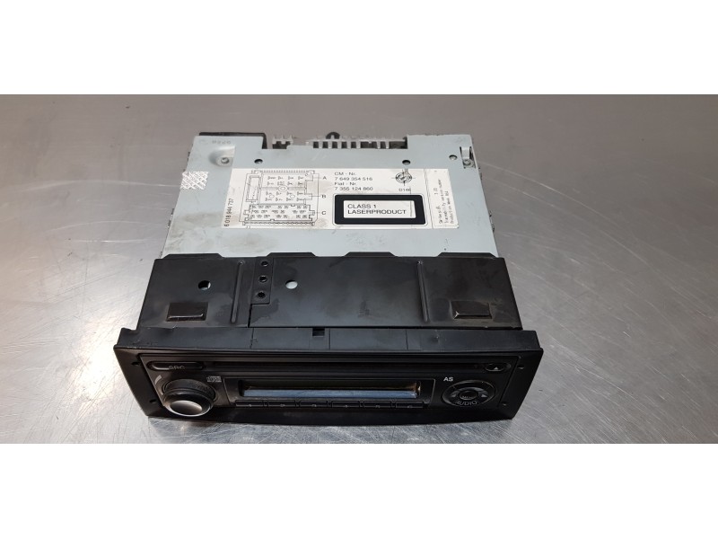 Recambio de sistema audio / radio cd para fiat doblo ii cargo (263) furgón base maxi referencia OEM IAM 7355124860  