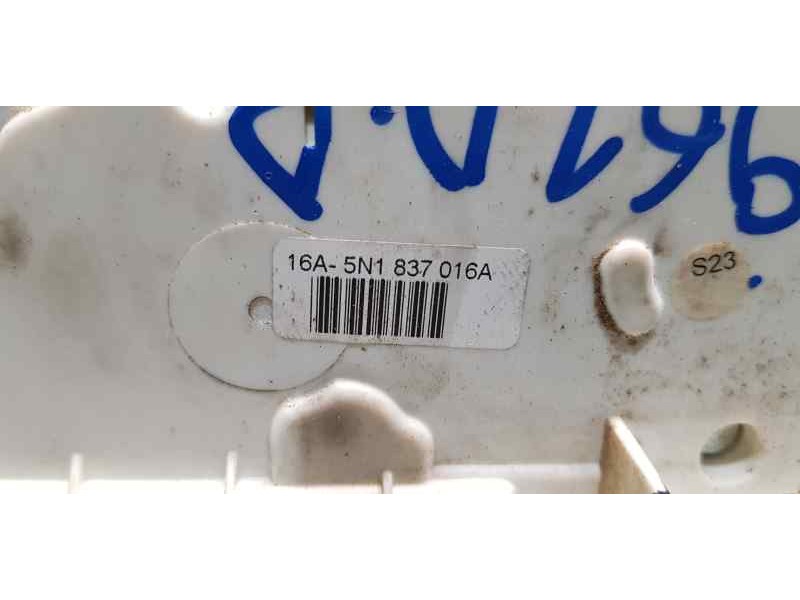 Recambio de cerradura puerta delantera derecha para seat ibiza sc (6j1) style tech referencia OEM IAM 5N1837016A   Recambio de cerradura puerta delantera derecha para seat ibiza sc (6j1) style tech referencia OEM IAM 5N1837016A