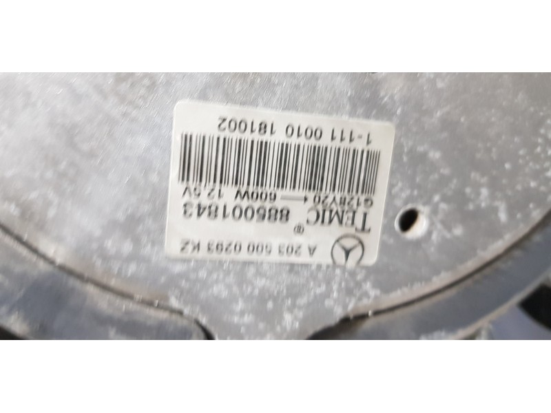 Recambio de electroventilador para mercedes clase c (w203) berlina 180 compressor (203.046) referencia OEM IAM A2035000293   Recambio de electroventilador para mercedes clase c (w203) berlina 180 compressor (203.046) referencia OEM IAM A2035000293