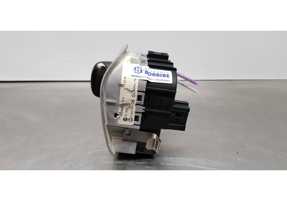 Recambio de mando luces para mercedes clase c (w203) berlina 180 compressor (203.046) referencia OEM IAM A2035450604  