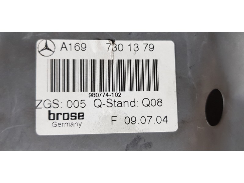 Recambio de elevalunas trasero izquierdo para mercedes clase a (w169) a 170 (169.032) referencia OEM IAM A1697301379  