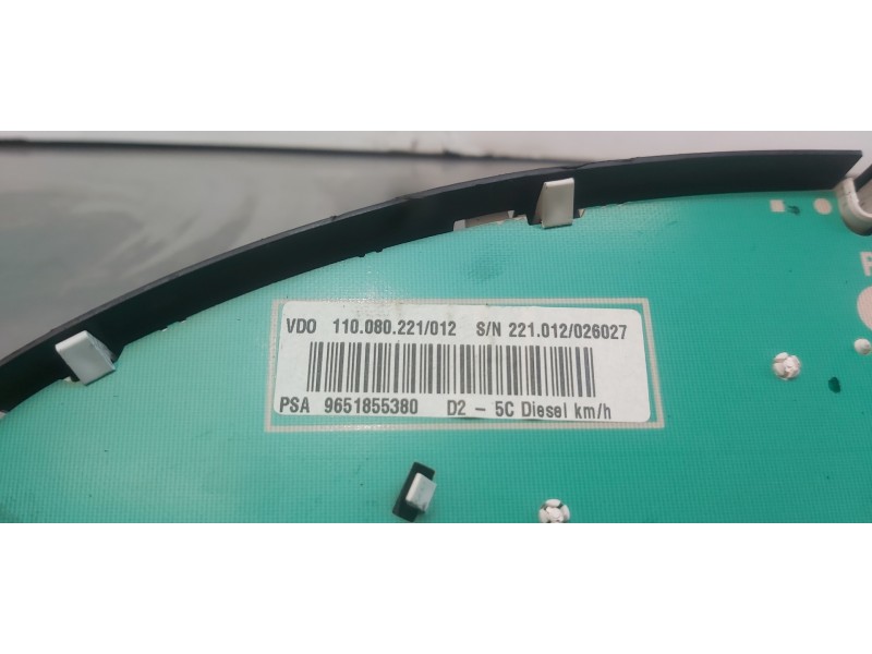 Recambio de cuadro instrumentos para peugeot 407 st sport referencia OEM IAM 9651855380   Recambio de cuadro instrumentos para peugeot 407 st sport referencia OEM IAM 9651855380