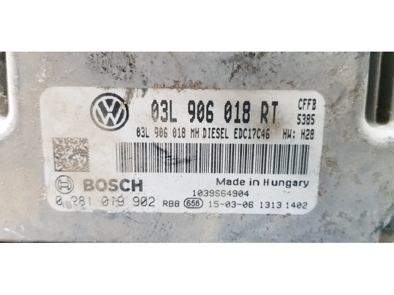 Recambio de centralita motor uce para skoda superb combi (3t5) active referencia OEM IAM 03L906018RT  