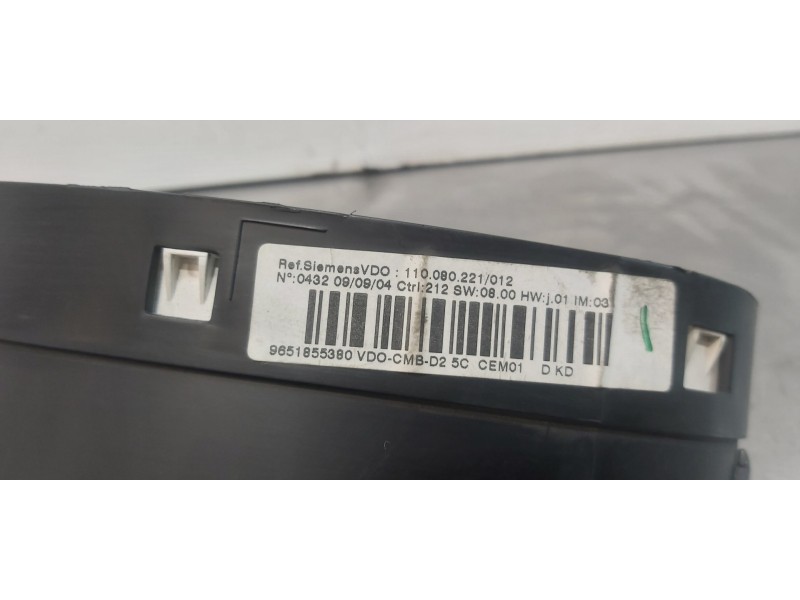 Recambio de cuadro instrumentos para peugeot 407 st sport referencia OEM IAM 9651855380   Recambio de cuadro instrumentos para peugeot 407 st sport referencia OEM IAM 9651855380