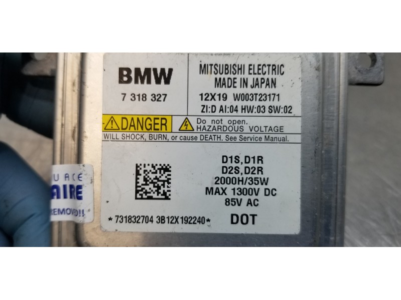 Recambio de centralita faros xenon para bmw serie 1 lim. (f20) 118d xdrive referencia OEM IAM 7318327  