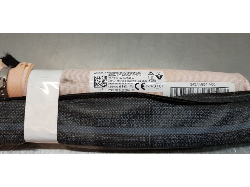 Recambio de airbag cortina delantero derecho para dacia duster ii essential referencia OEM IAM 985P08167R   Recambio de airbag cortina delantero derecho para dacia duster ii essential referencia OEM IAM 985P08167R