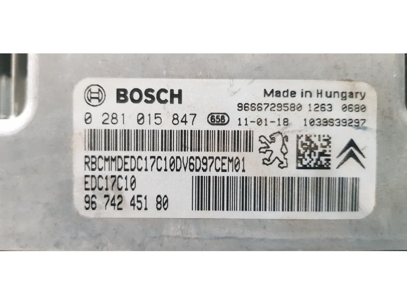 Recambio de centralita motor uce para citroen c3 picasso exclusive referencia OEM IAM 9674245180  