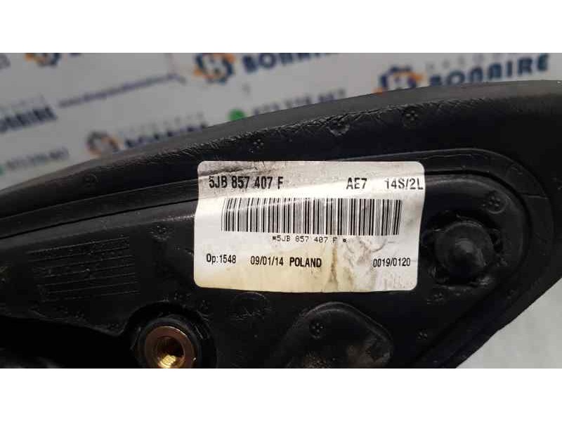 Recambio de retrovisor izquierdo para skoda rapid active referencia OEM IAM 5JB857407F  