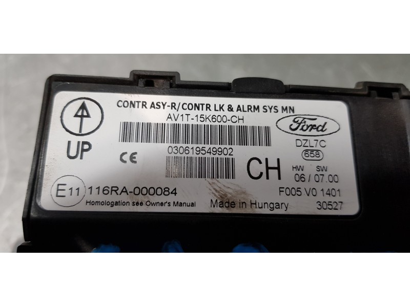 Recambio de centralita cierre para ford fiesta (ccn) sport referencia OEM IAM AV1T15K600CH   Recambio de centralita cierre para ford fiesta (ccn) sport referencia OEM IAM AV1T15K600CH