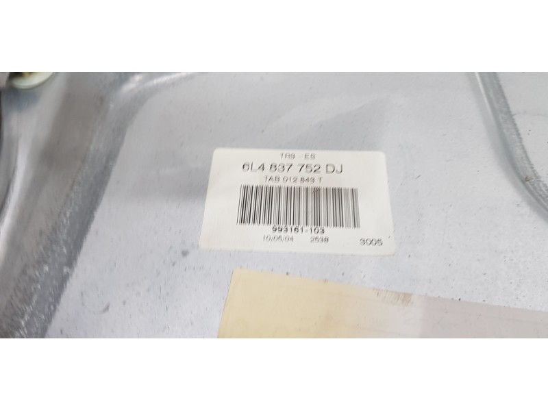 Recambio de elevalunas delantero derecho para seat cordoba berlina (6l2) fresh referencia OEM IAM 6L4837752DJ   Recambio de elevalunas delantero derecho para seat cordoba berlina (6l2) fresh referencia OEM IAM 6L4837752DJ