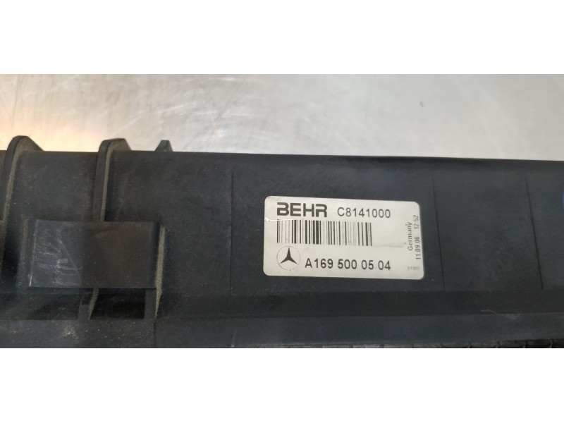 Recambio de radiador agua para mercedes clase b (w245) 200 cdi (245.208) referencia OEM IAM A1695002103 A1695000504  Recambio de radiador agua para mercedes clase b (w245) 200 cdi (245.208) referencia OEM IAM A1695002103 A1695000504