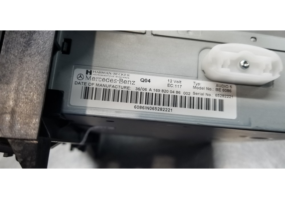 Recambio de sistema audio / radio cd para mercedes clase b (w245) 200 cdi (245.208) referencia OEM IAM A1698200486   Recambio de sistema audio / radio cd para mercedes clase b (w245) 200 cdi (245.208) referencia OEM IAM A1698200486