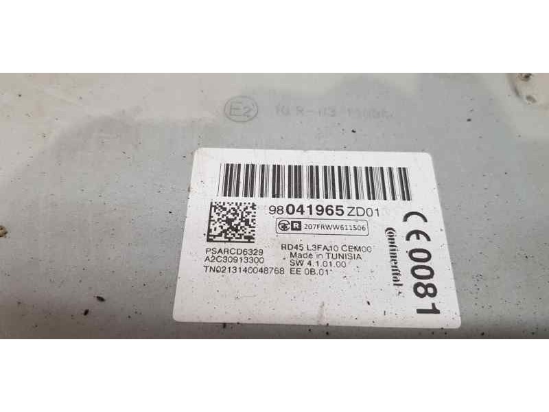 Recambio de sistema audio / radio cd para citroen c-elysée seduction referencia OEM IAM 98041965ZD   Recambio de sistema audio / radio cd para citroen c-elysée seduction referencia OEM IAM 98041965ZD