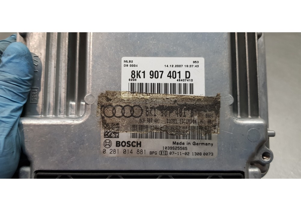 Recambio de centralita motor uce para audi a5 coupe (8t) 2.7 tdi referencia OEM IAM 8K1907401D 0281014881  Recambio de centralita motor uce para audi a5 coupe (8t) 2.7 tdi referencia OEM IAM 8K1907401D 0281014881