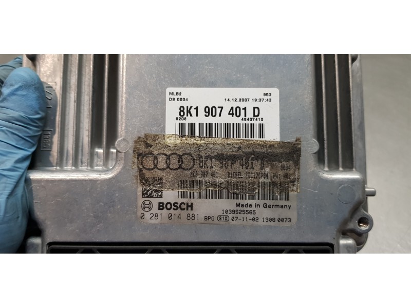 Recambio de centralita motor uce para audi a5 coupe (8t) 2.7 tdi referencia OEM IAM 8K1907401D 0281014881  Recambio de centralita motor uce para audi a5 coupe (8t) 2.7 tdi referencia OEM IAM 8K1907401D 0281014881
