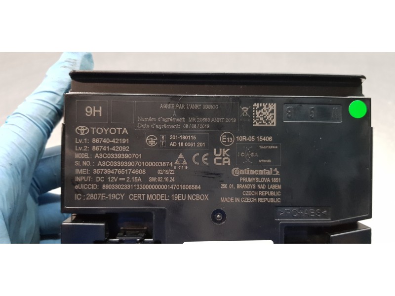 Recambio de modulo electronico para toyota rav 4 plug-in hybrid advance referencia OEM IAM 8674072191 8674142092 