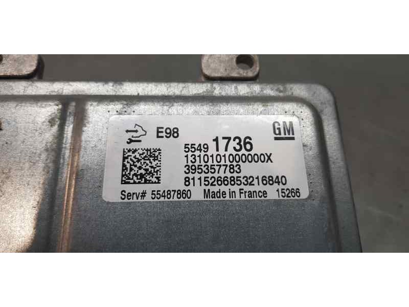 Recambio de centralita motor uce para opel zafira tourer excellence referencia OEM IAM 55491736  