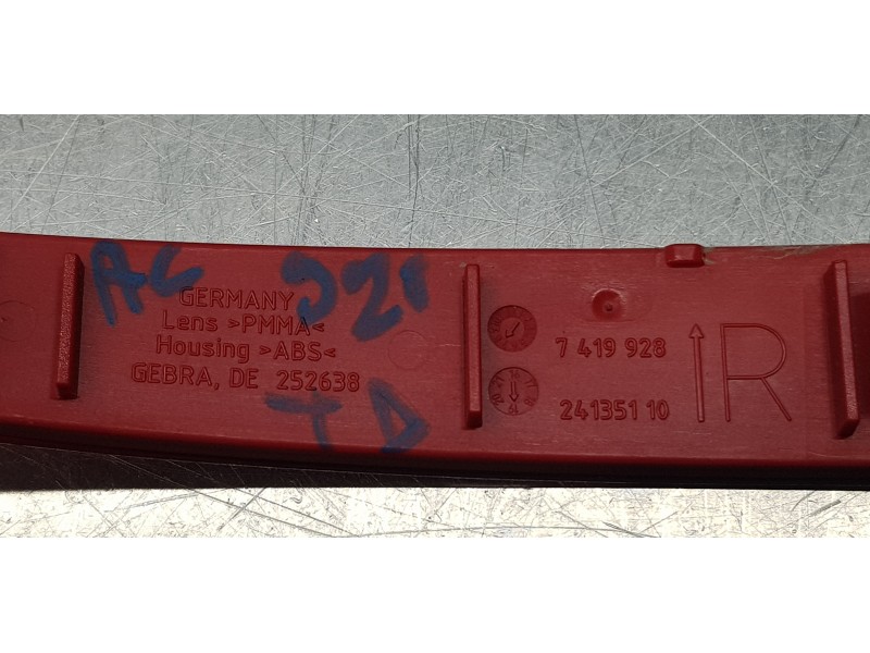 Recambio de piloto trasero derecho paragolpes para bmw serie x3 (g01) xdrive20d referencia OEM IAM 63147419928 7419928 