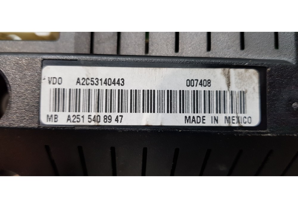 Recambio de cuadro instrumentos para mercedes clase m (w164) 320 cdi 4m edition 10 referencia OEM IAM A2515408947  