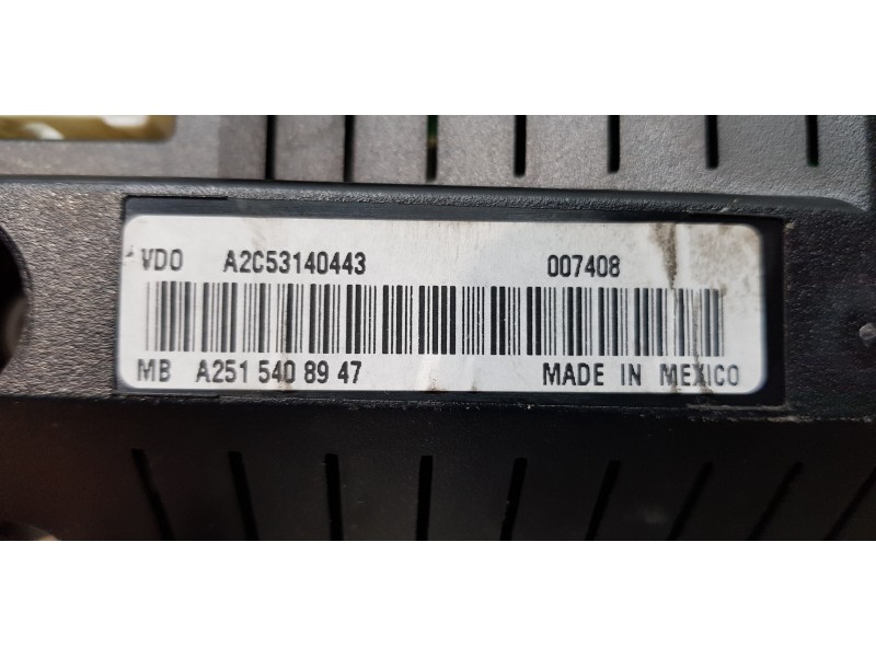 Recambio de cuadro instrumentos para mercedes clase m (w164) 320 cdi 4m edition 10 referencia OEM IAM A2515408947  