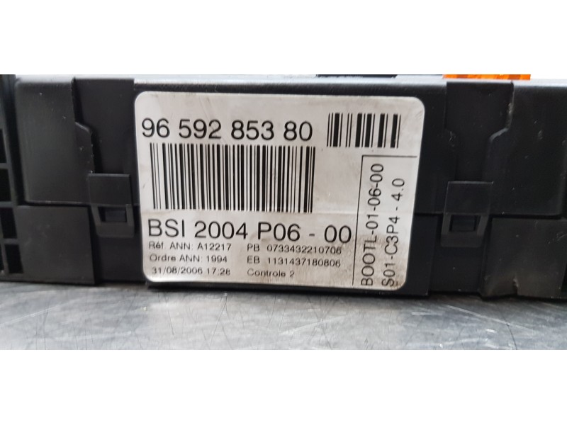 Recambio de caja reles / fusibles para citroen c3 1.1 furio referencia OEM IAM 9659285380  