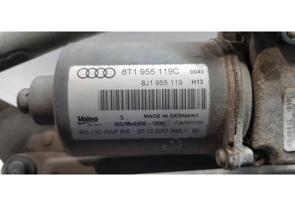 Recambio de motor limpia delantero para audi a5 coupe (8t) 2.7 tdi referencia OEM IAM 8T1955023E 8T1955119C  Recambio de motor limpia delantero para audi a5 coupe (8t) 2.7 tdi referencia OEM IAM 8T1955023E 8T1955119C