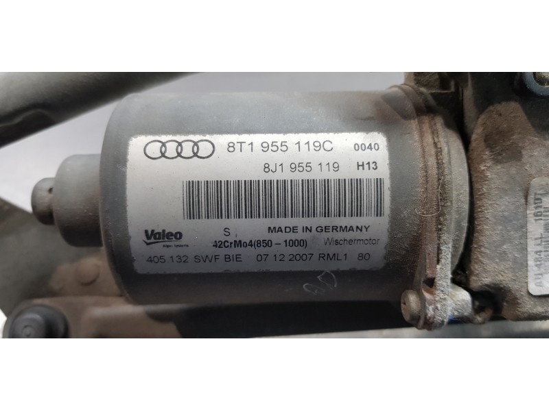 Recambio de motor limpia delantero para audi a5 coupe (8t) 2.7 tdi referencia OEM IAM 8T1955023E 8T1955119C  Recambio de motor limpia delantero para audi a5 coupe (8t) 2.7 tdi referencia OEM IAM 8T1955023E 8T1955119C