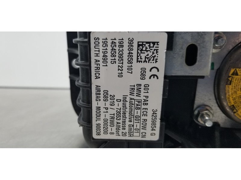 Recambio de kit airbag para bmw serie x3 (g01) xdrive20d referencia OEM IAM 51457937294 32306998878, 72129363843