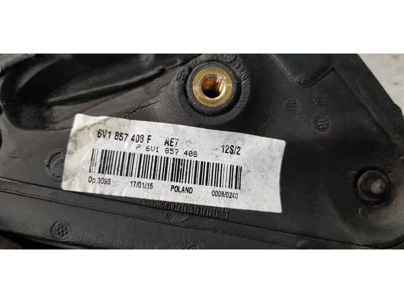 Recambio de retrovisor derecho para skoda fabia active referencia OEM IAM 6V1857408F  