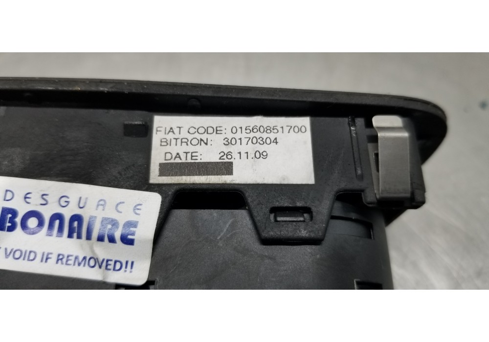 Recambio de mando elevalunas delantero izquierdo para alfa romeo mito (145) junior referencia OEM IAM 156085170 30170304 0156085 Recambio de mando elevalunas delantero izquierdo para alfa romeo mito (145) junior referencia OEM IAM 156085170 30170304 0156085