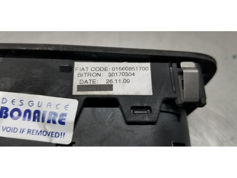 Recambio de mando elevalunas delantero izquierdo para alfa romeo mito (145) junior referencia OEM IAM 156085170 30170304 0156085 Recambio de mando elevalunas delantero izquierdo para alfa romeo mito (145) junior referencia OEM IAM 156085170 30170304 0156085