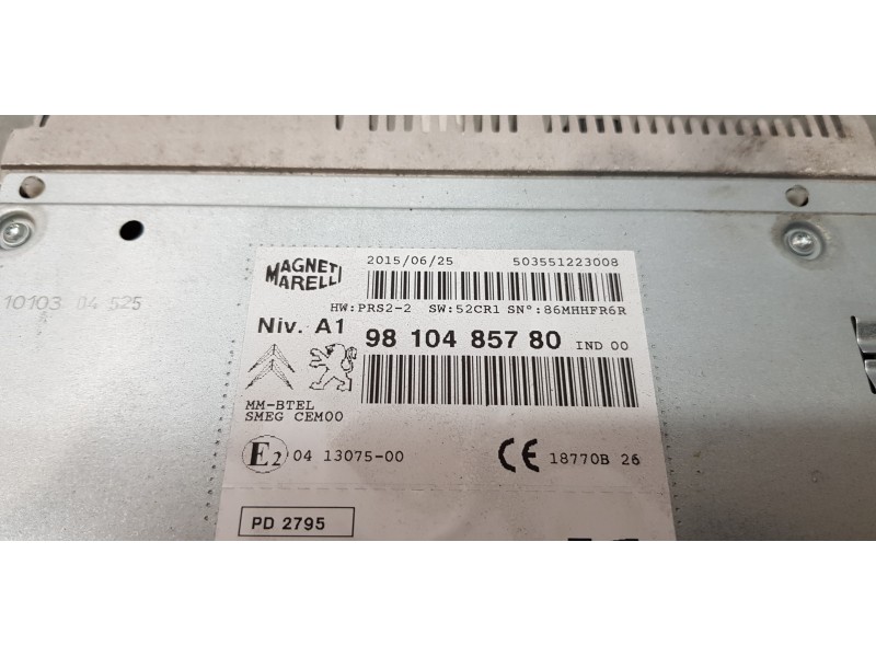 Recambio de sistema navegacion gps para citroen c4 picasso seduction referencia OEM IAM 9810485780   Recambio de sistema navegacion gps para citroen c4 picasso seduction referencia OEM IAM 9810485780