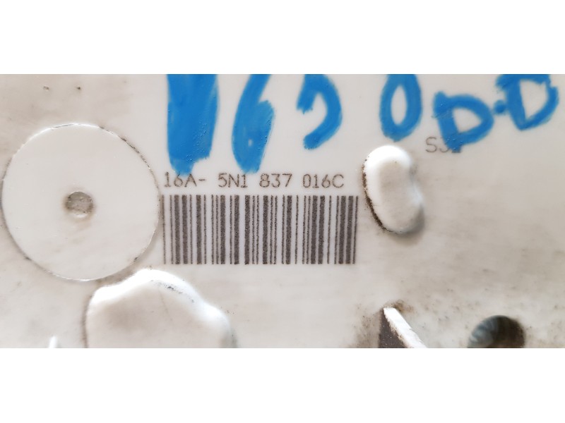 Recambio de cerradura puerta delantera derecha para skoda superb combi (3t5) active referencia OEM IAM 5N1837016C  