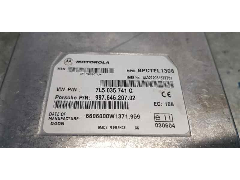 Recambio de modulo electronico para porsche cayenne (typ 9pa) básico referencia OEM IAM 7L5035741G   Recambio de modulo electronico para porsche cayenne (typ 9pa) básico referencia OEM IAM 7L5035741G