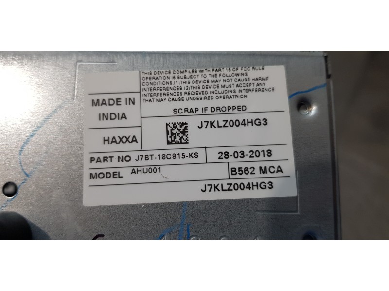 Recambio de sistema audio / radio cd para ford ka+ ultimate referencia OEM IAM J7BT18C815KS  