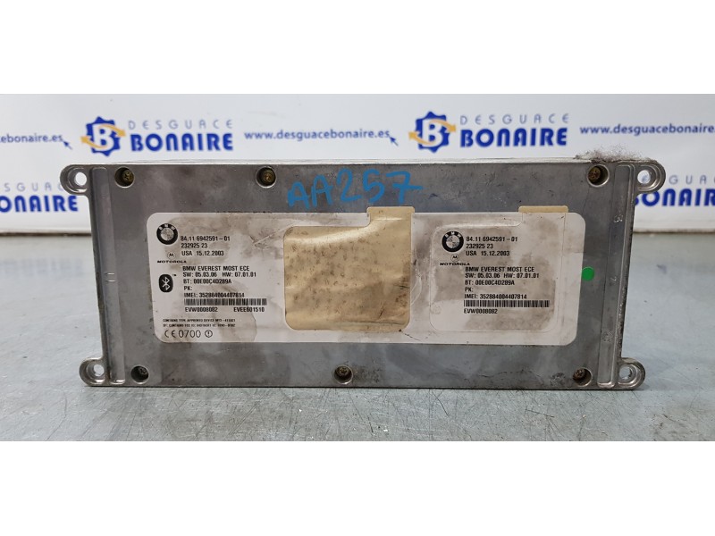 Recambio de modulo electronico para bmw serie 5 berlina (e60) 530d referencia OEM IAM 84116942591   Recambio de modulo electronico para bmw serie 5 berlina (e60) 530d referencia OEM IAM 84116942591